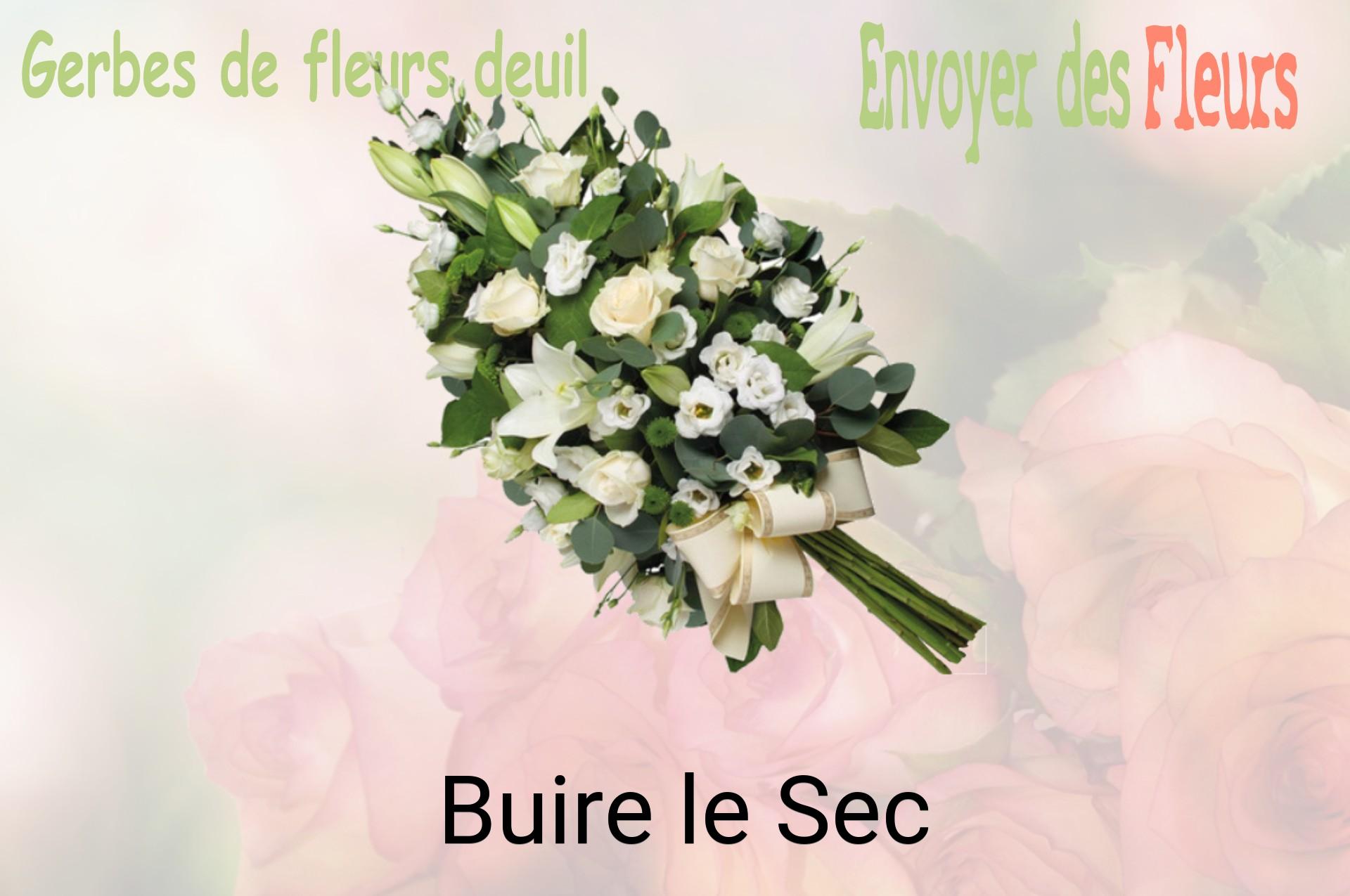 Gerbe de fleurs de deuil livrée à Buire-le-Sec